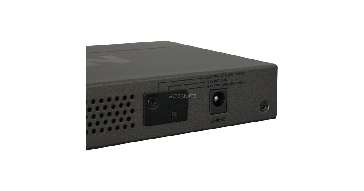 NetgearGS116LP 16-Port PoE/PoE+ Gigabit Ethernet Unmanaged Switch