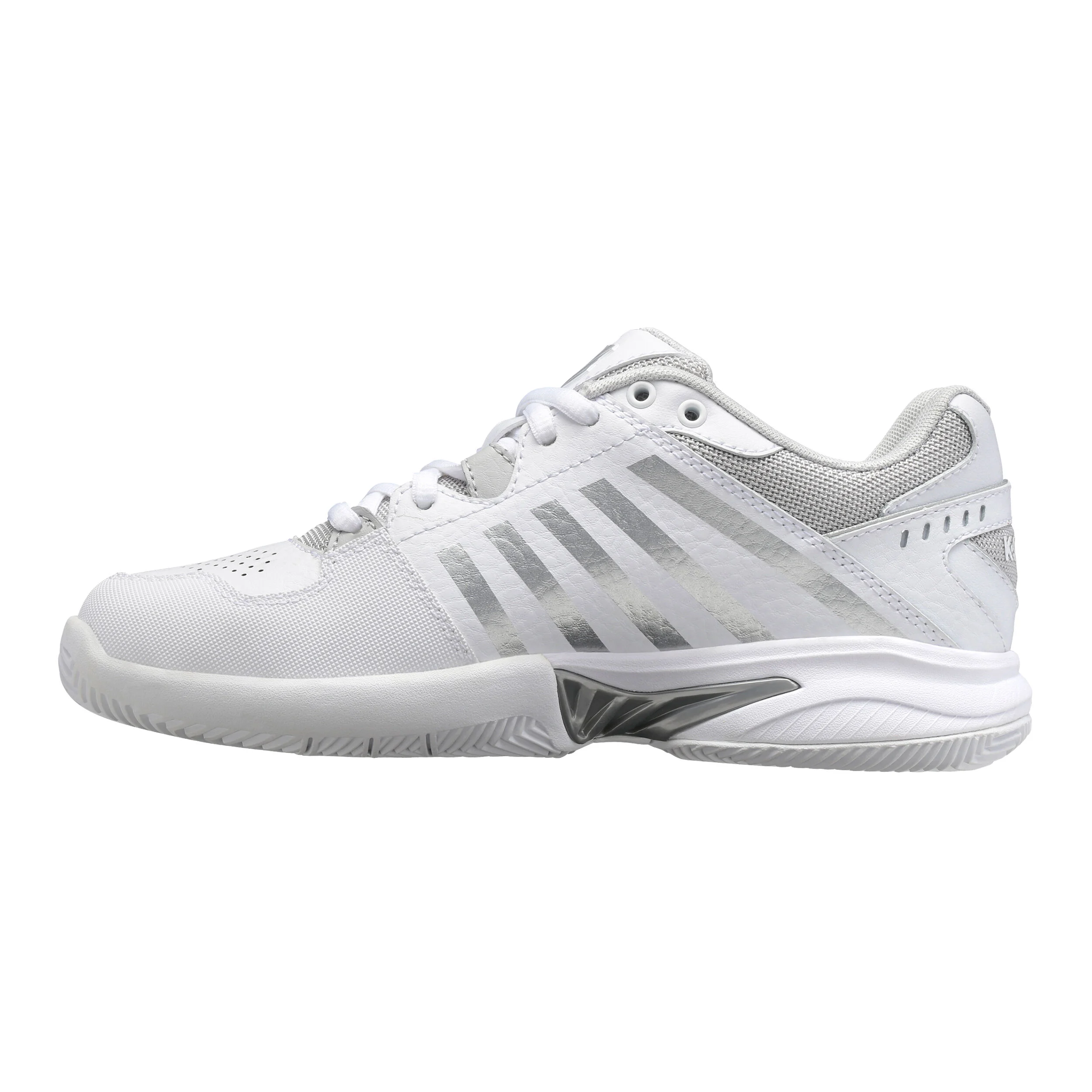 K-Swiss Receiver V Chaussures Toutes Surfaces Femmes - Blanc , Argent