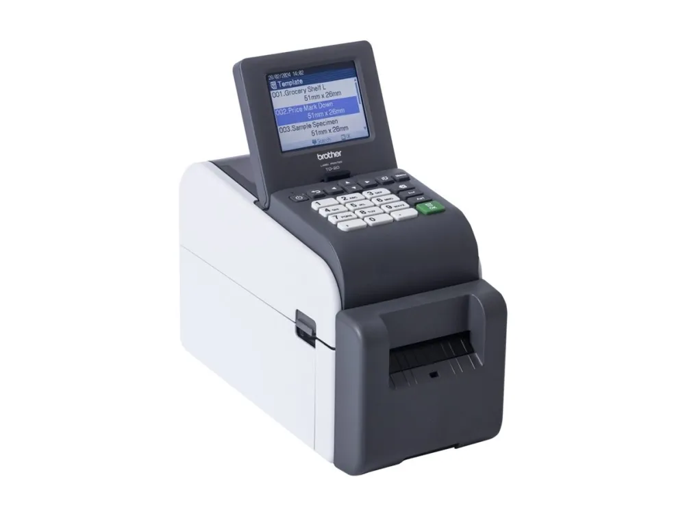 Brother TD-2320DSA203 - Mærkat/kvitteringsprinter - S/H - direkte termisk - Rulle (6,3 cm) - 203 dpi - op til 152.4 mm/sek. - USB 2.0, USB vært, LAN