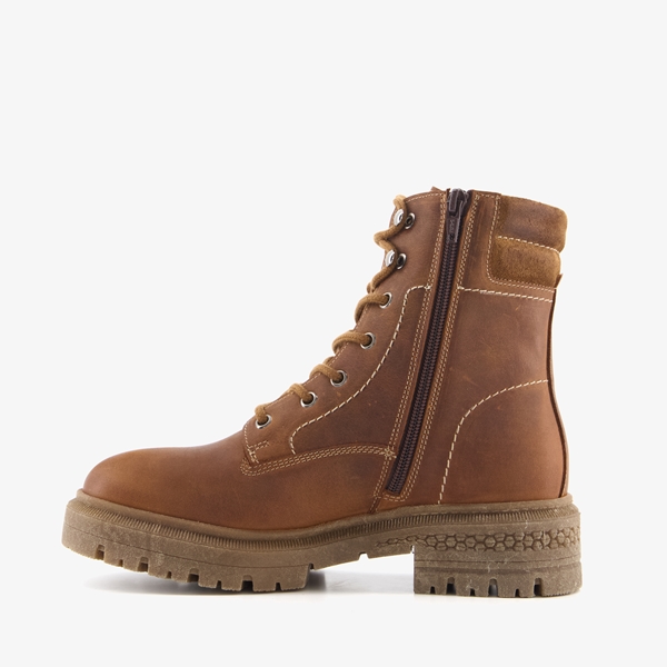 Hush Puppies leren veterboots bruin