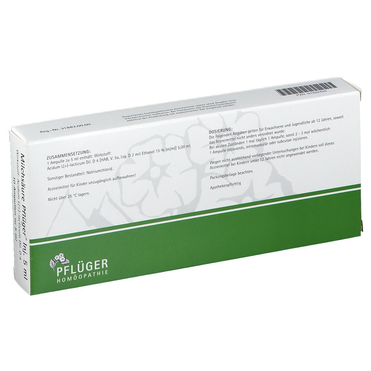 Milchsäure Pflüger® Inj. 5 ml