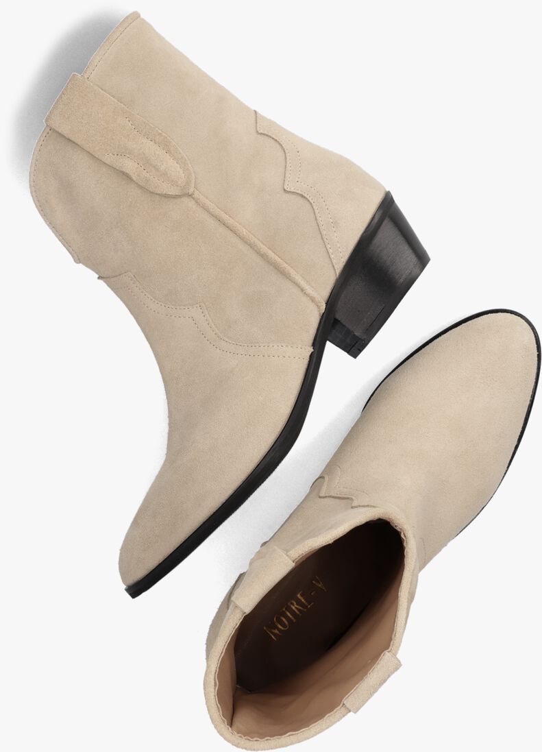 NOTRE-V beige notre-v enkellaarsjes 06 51