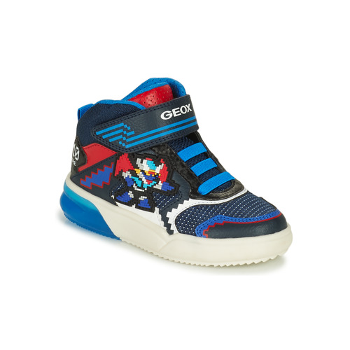 Geox - J GRAYJAY BOY B - Bleu / Rouge