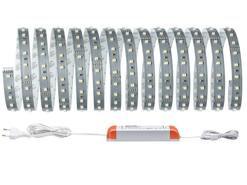 Paulmann LED-Stripe MaxLED 500 2700 K, 5 m Basisset Unbeschichteter LED-Streifen, kürzbar