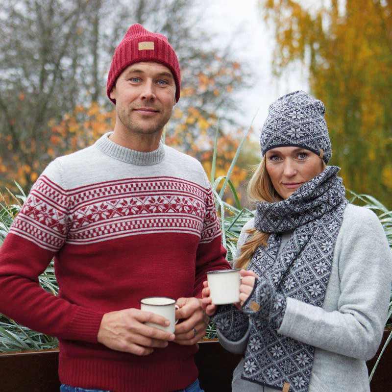 Ivanhoe Freya Deep Red rode wollen handwarmers