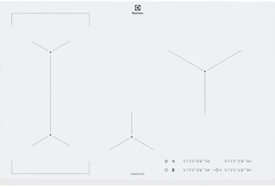 Electrolux EIV83443BW, Hvid, Indbygget, Zone induktionskogeplade, Keramisk, 4 zone(s), 4 zone(s)