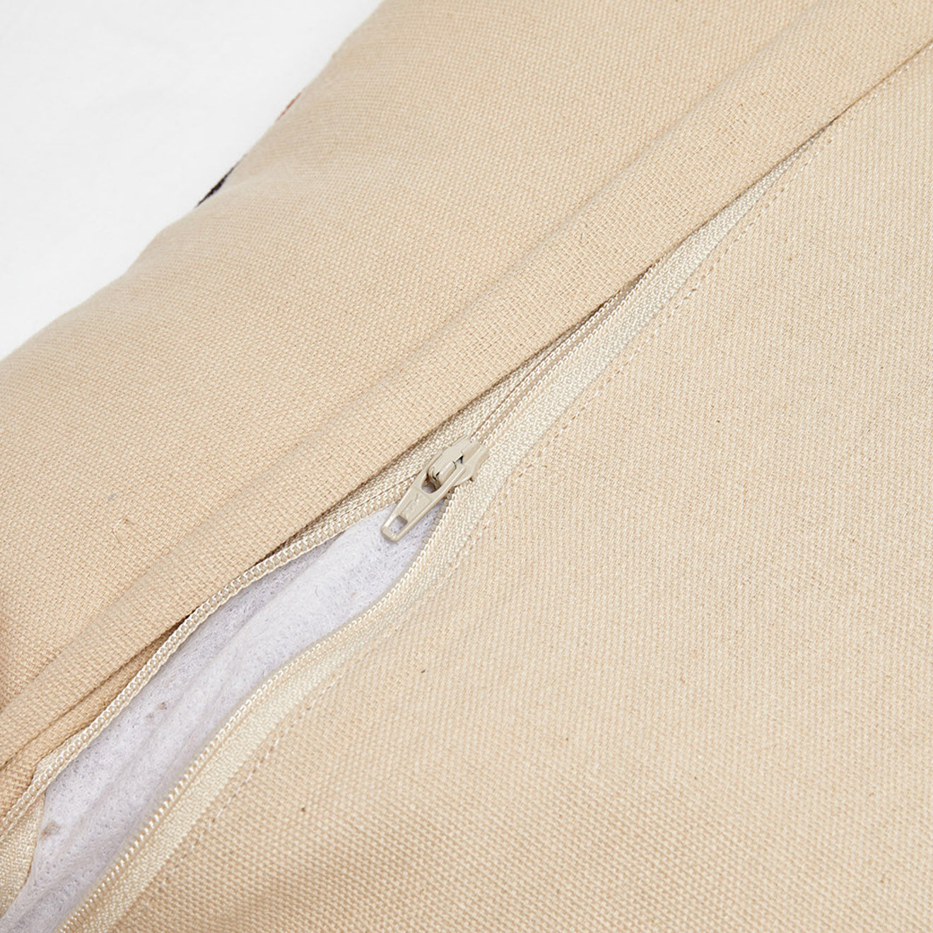 Haomy Housse de coussin en Lin & Coton Cork caramel - 45x45 cm