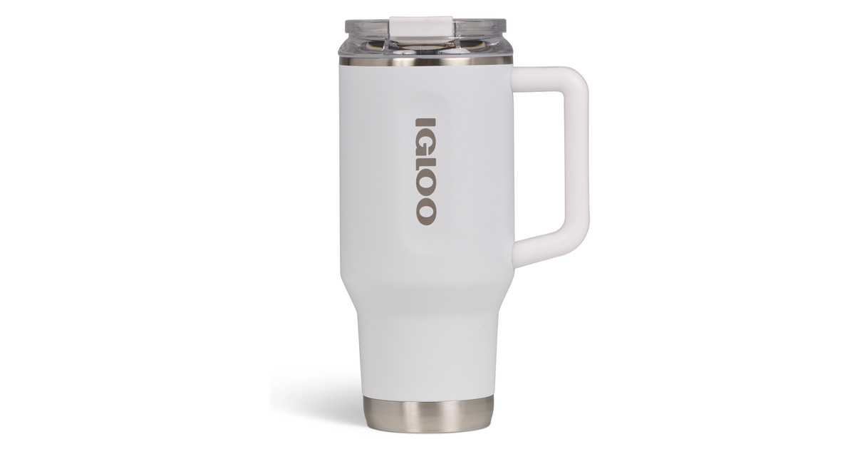 IglooFlip ‘n’ Sip Travel Mug 32 oz, 0,95 liter drinkfles  (Wit)