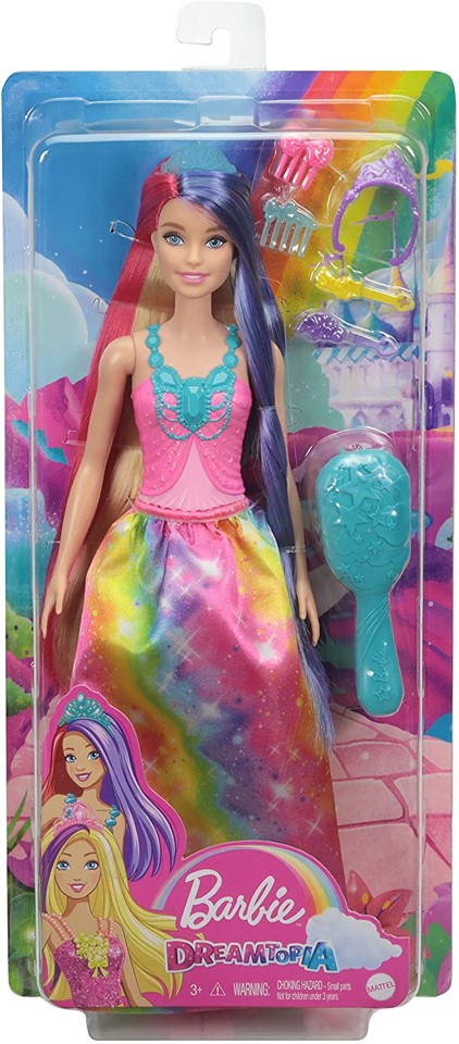 Barbie - Dreamtopia - Prinsesse med Langt Hår (GTF38)