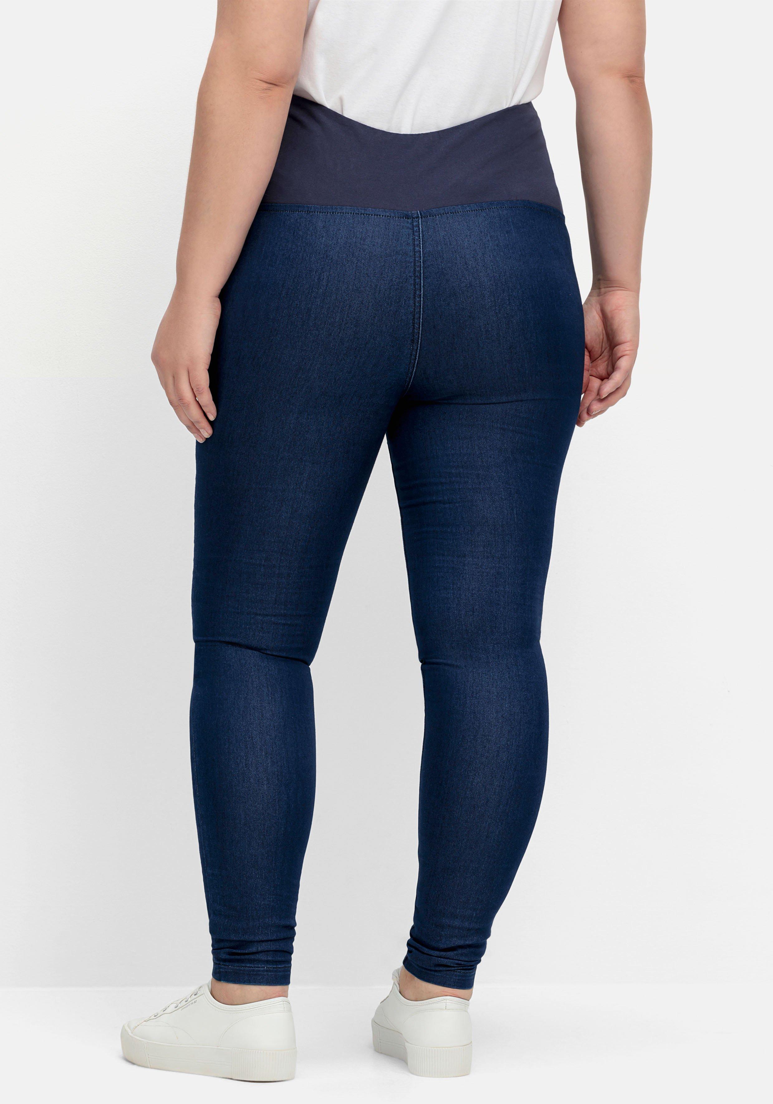 Umstands-Treggings mit Überbauchbund