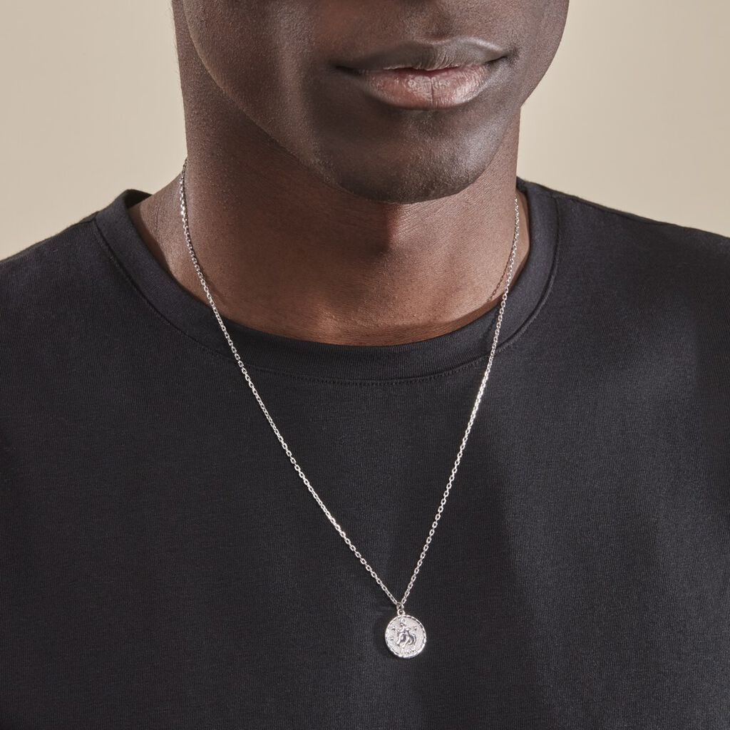 Collier Argent Blanc Hosni