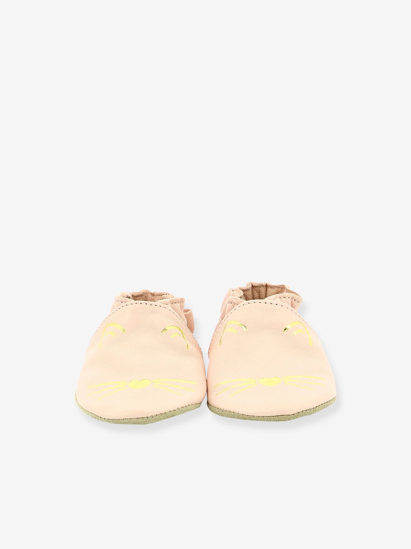 Botinhas ROBEEZ© Soft Soles Goldy Cat, azul-escuro, lisas com estampas