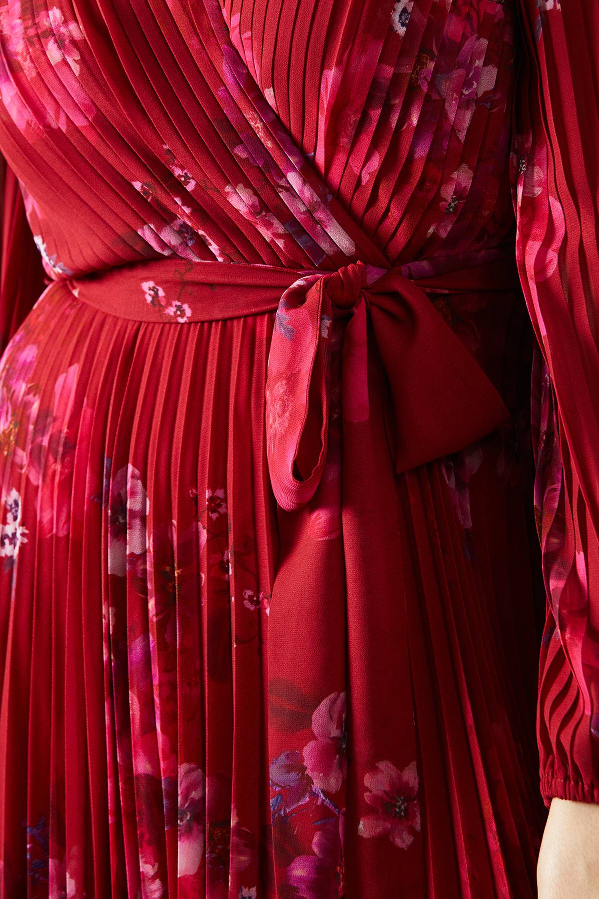 Wallis Robe Portefeuille Asymétrique Plissée