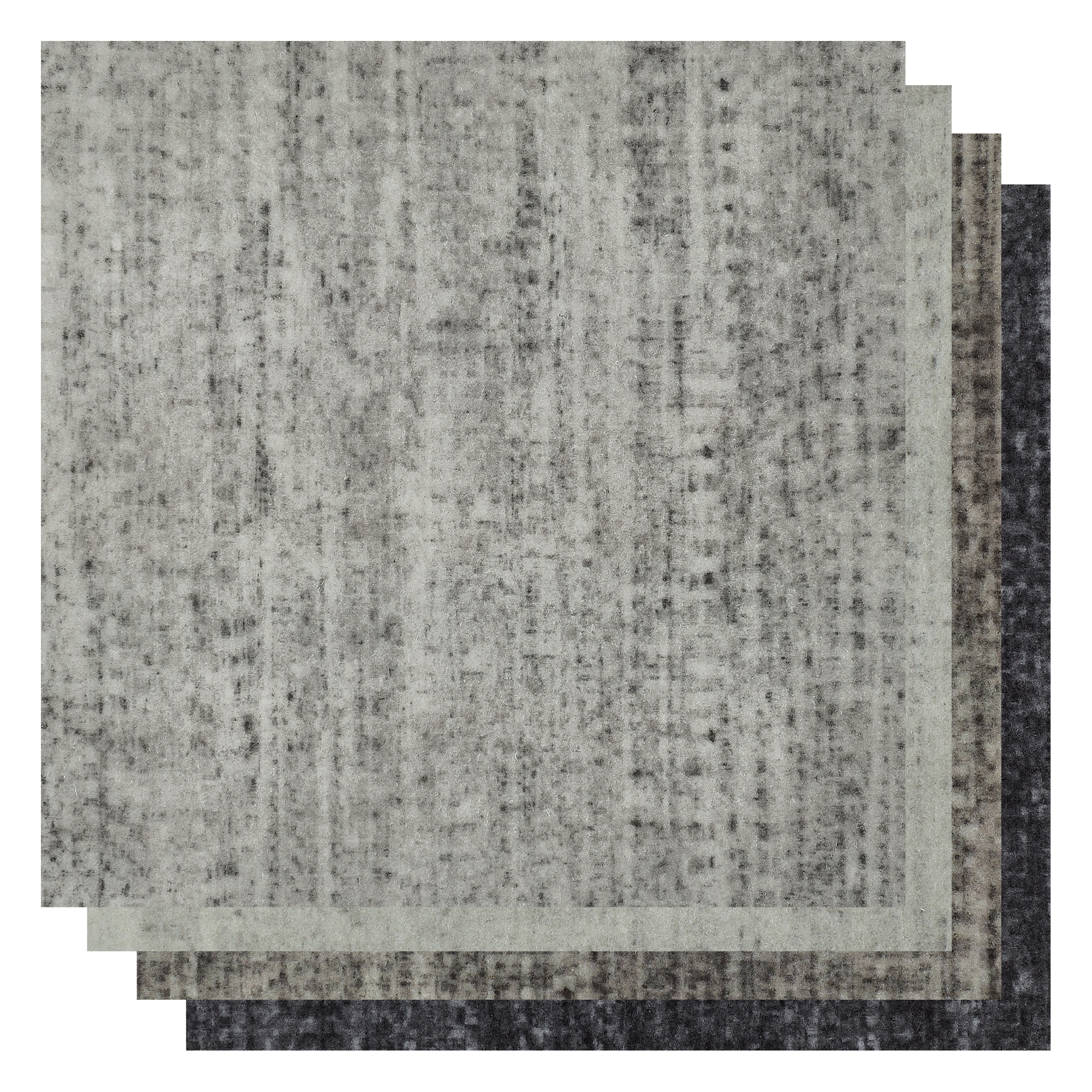 Andiamo Teppichfliese »Paris Nadelfilz« quadratisch 4 mm Höhe 40x40 cm, selbstklebend, robust & strapazierfähig, 25 Stück (4 qm)