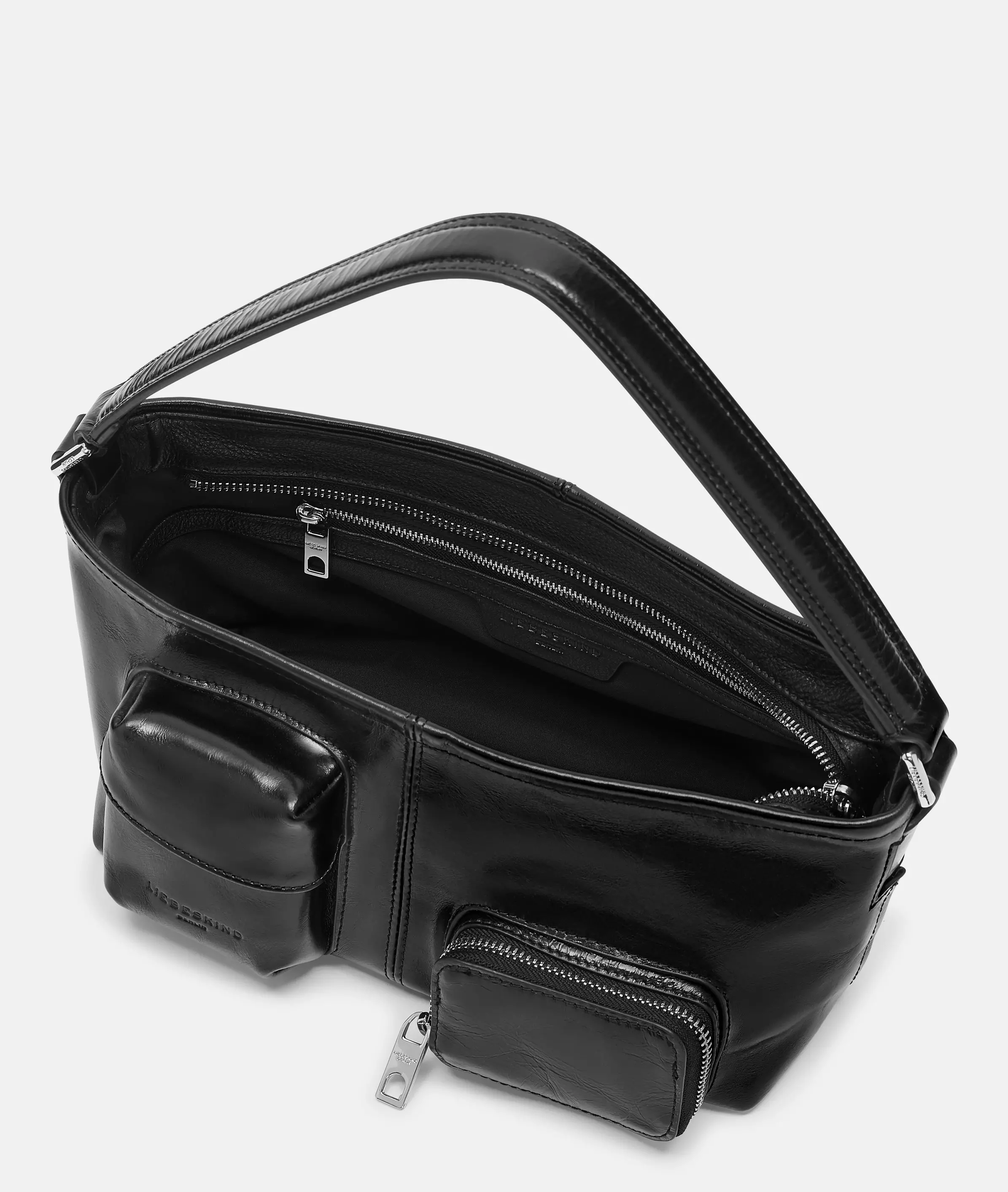 Archive LK 204 Shoulder Bag S Handy shoulder bag made of shiny cowhide