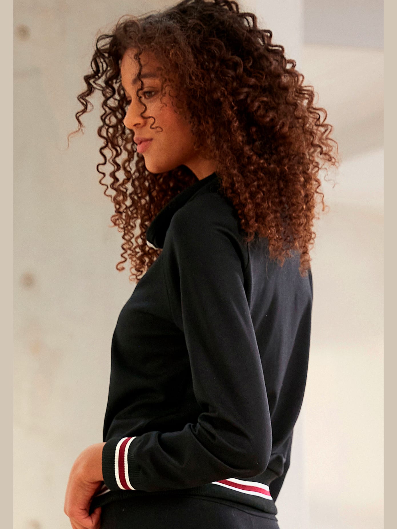 Sweatshirt avec col montant