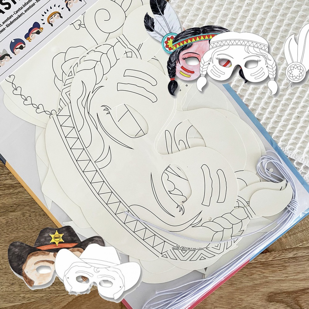 Kit de déguisement en carton - masques à thèmes