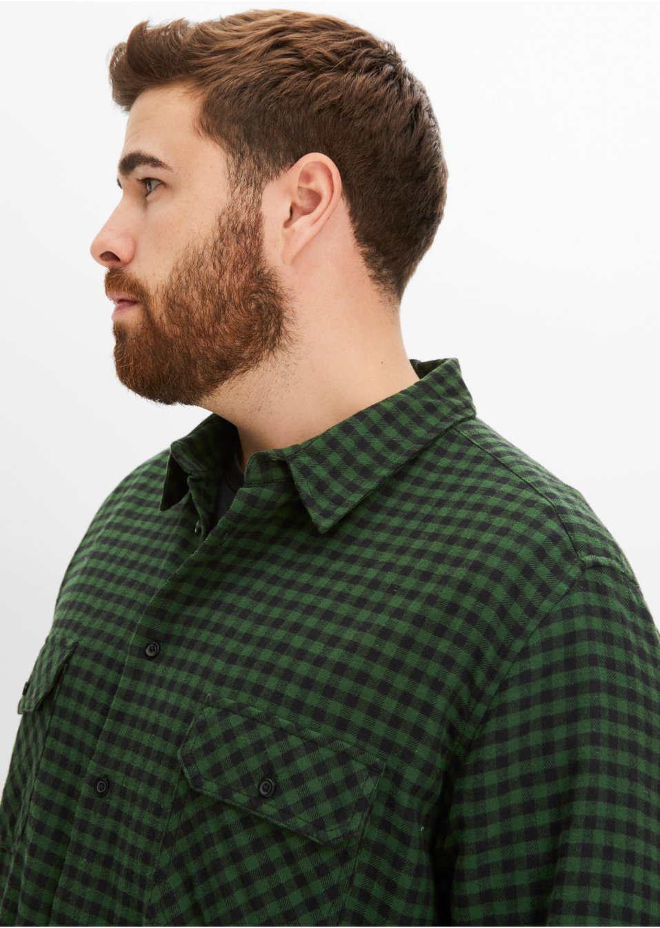 Chemise manches longues en flanelle, Slim Fit