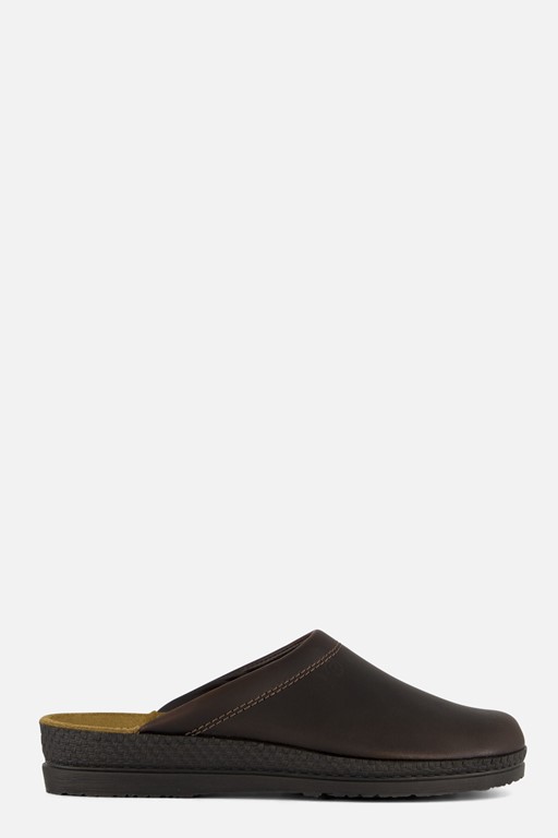Rohde Pantoffels bruin Leer