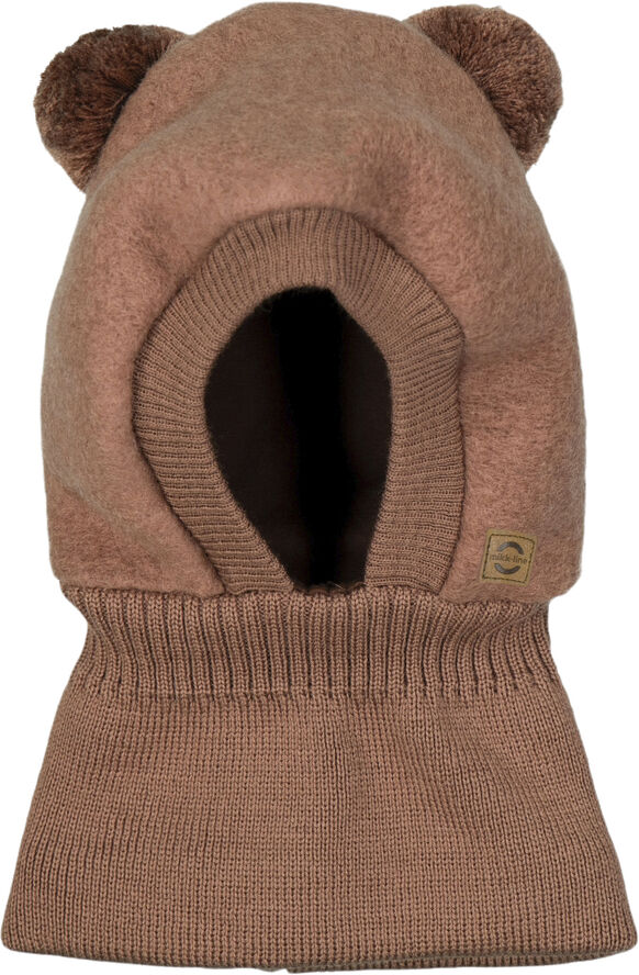 Mikk-Line Airwool Balaclava w Knit Burlwood