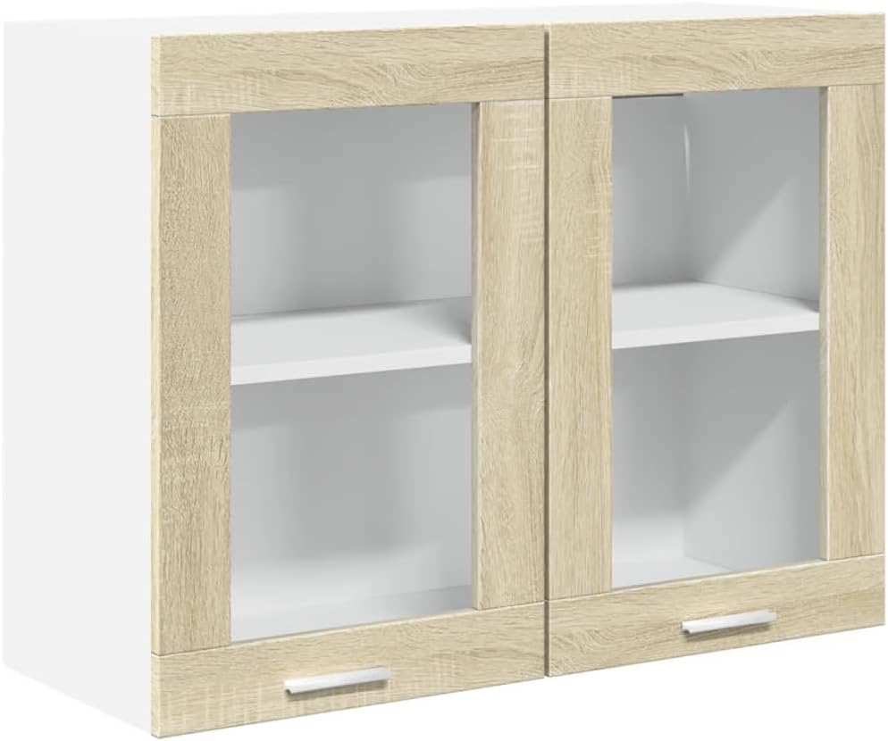 vidaXL 4-TLG. Küchenschrank-Set Lyon Sonoma-Eiche Holzwerkstoff, Küchenzeile, Küchenschrank, Schrank, Hängeschrank, Spülenunterschrank, Küchenmöbel