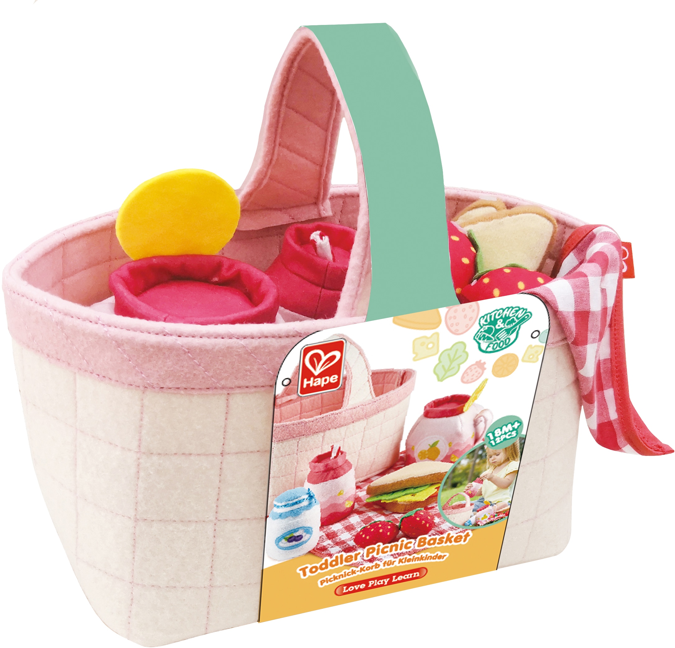 Hape Spiellebensmittel »Picknick-Korb« mit Picknickzubehör