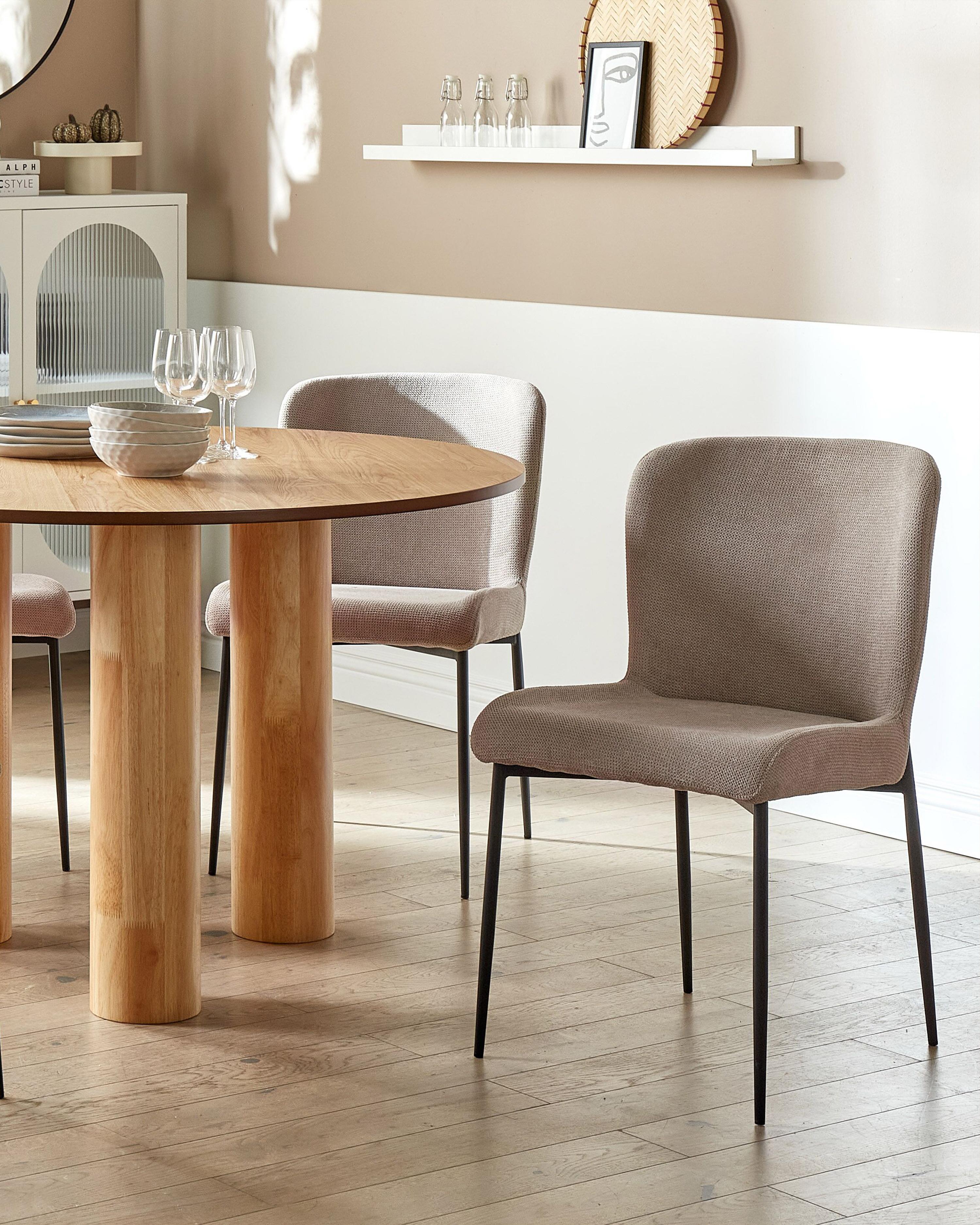 Set van 2 eetkamerstoelen ADA Taupe