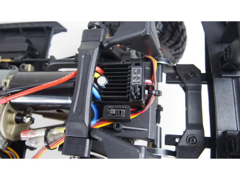 Amewi Scale Crawler AMXRock RCX10P Pro Weiss, ARTR, 1:10 Rockcrawler mit Differntialsperren, 2-Gang Getriebe und Portalachsen