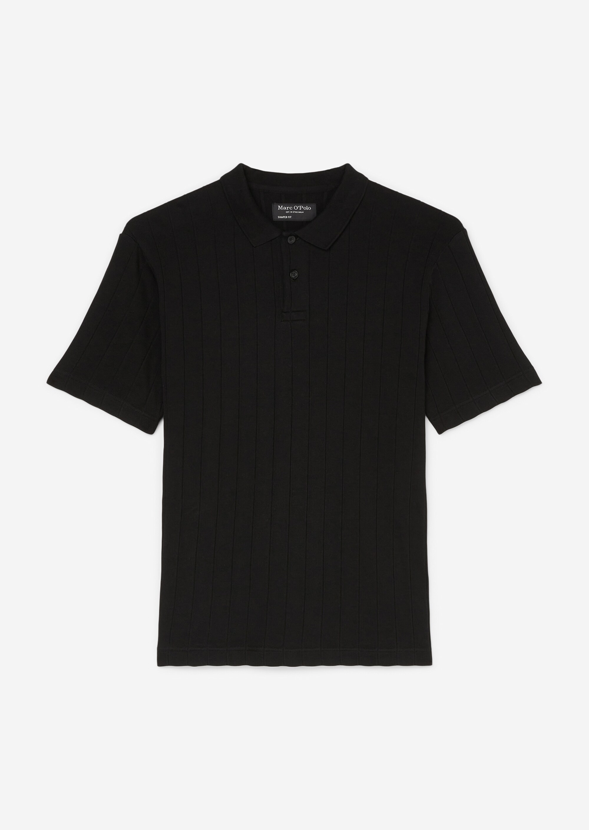 Poloshirt regular mit breiter Rippstruktur