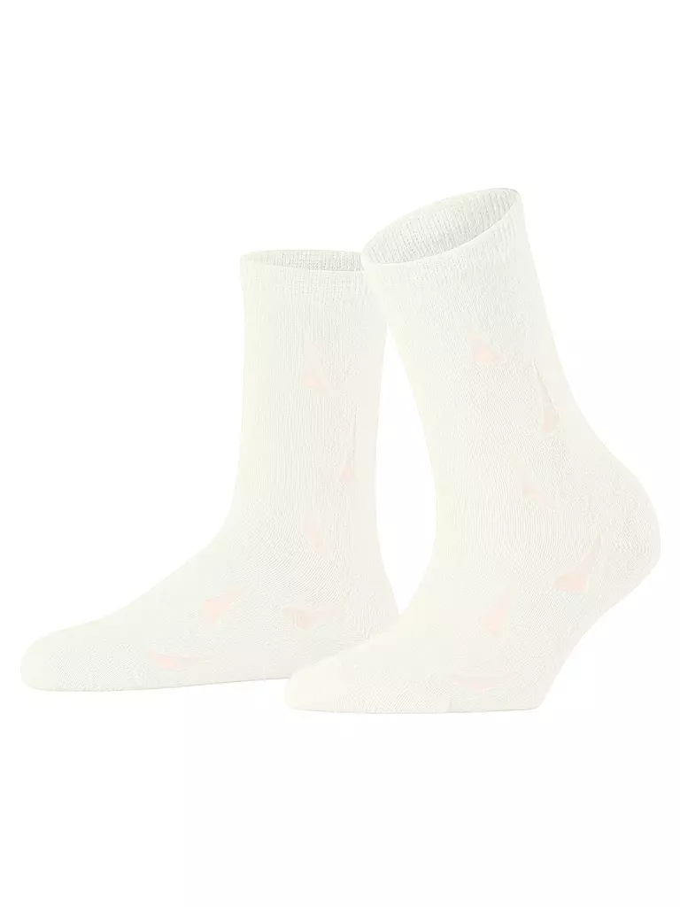 FALKE Socken DISTRESSED off white creme