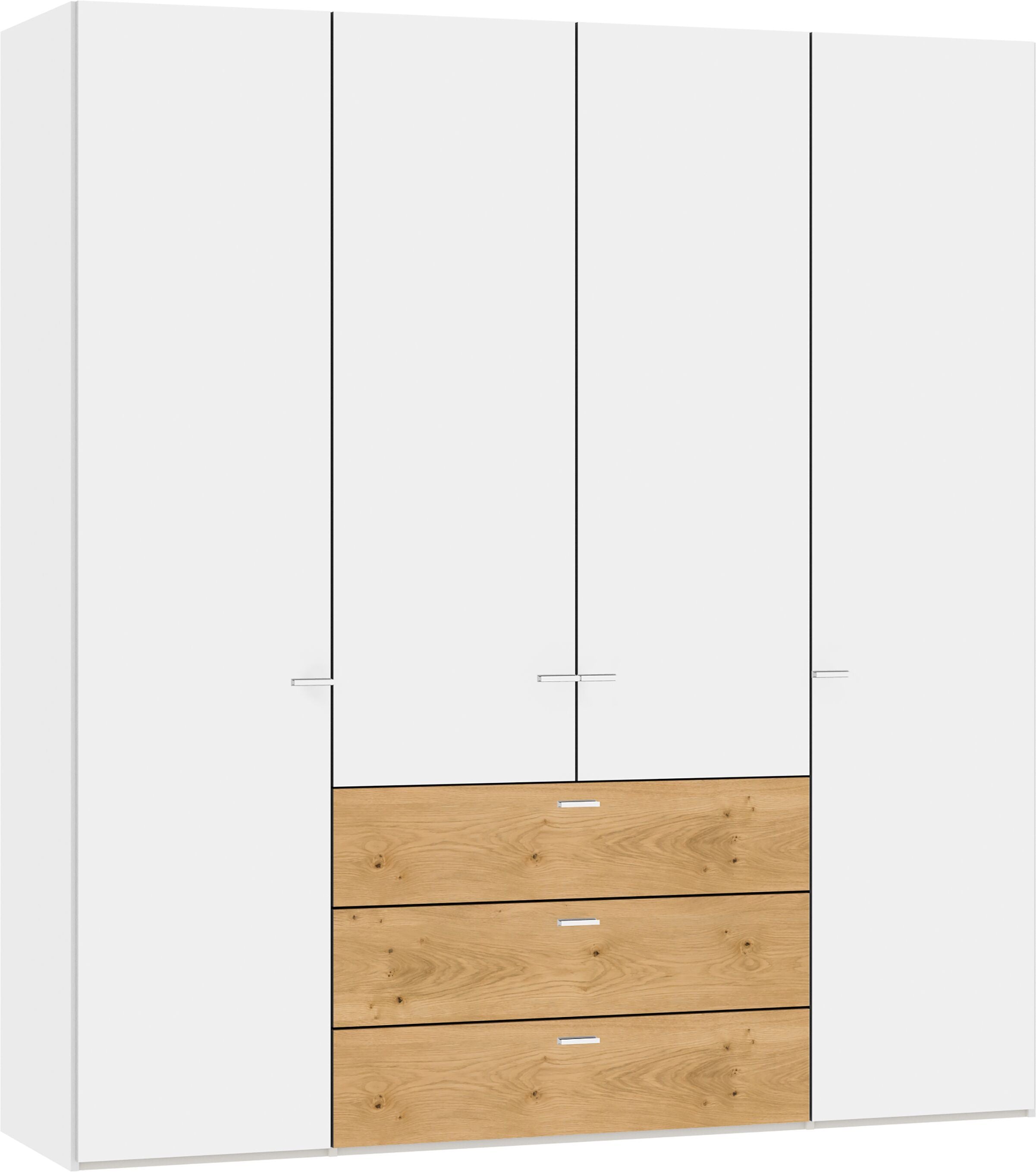 MODUL Kombischrank - weiss / B: 203.0 cm x T: 59.0 cm x H: 220.0 cm