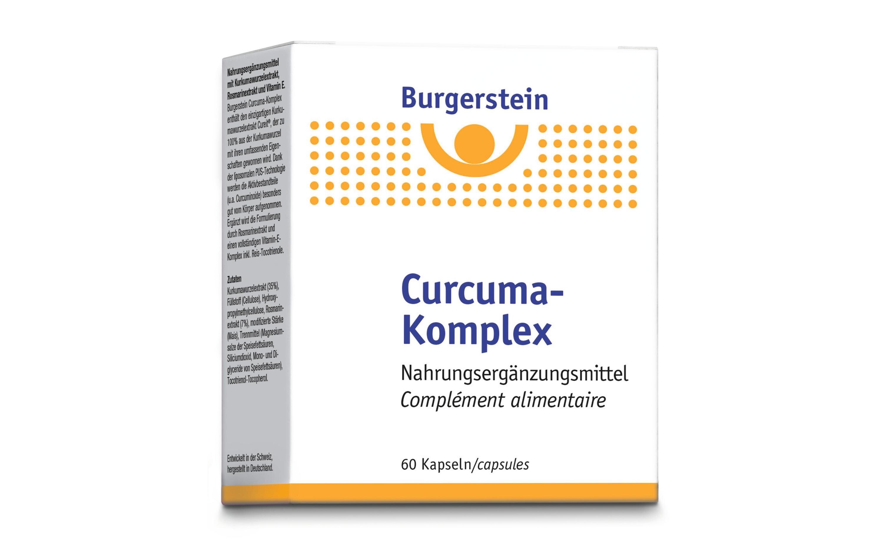 Curcuma-Komplex 60 KapselnVegane Nahrungsergänzung mit Curcuma