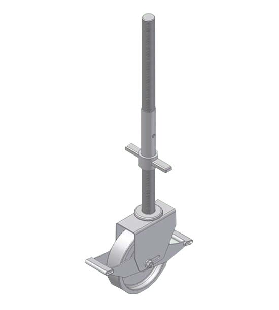 Zarges zwenkwiel met spindel, diameter 200 mm