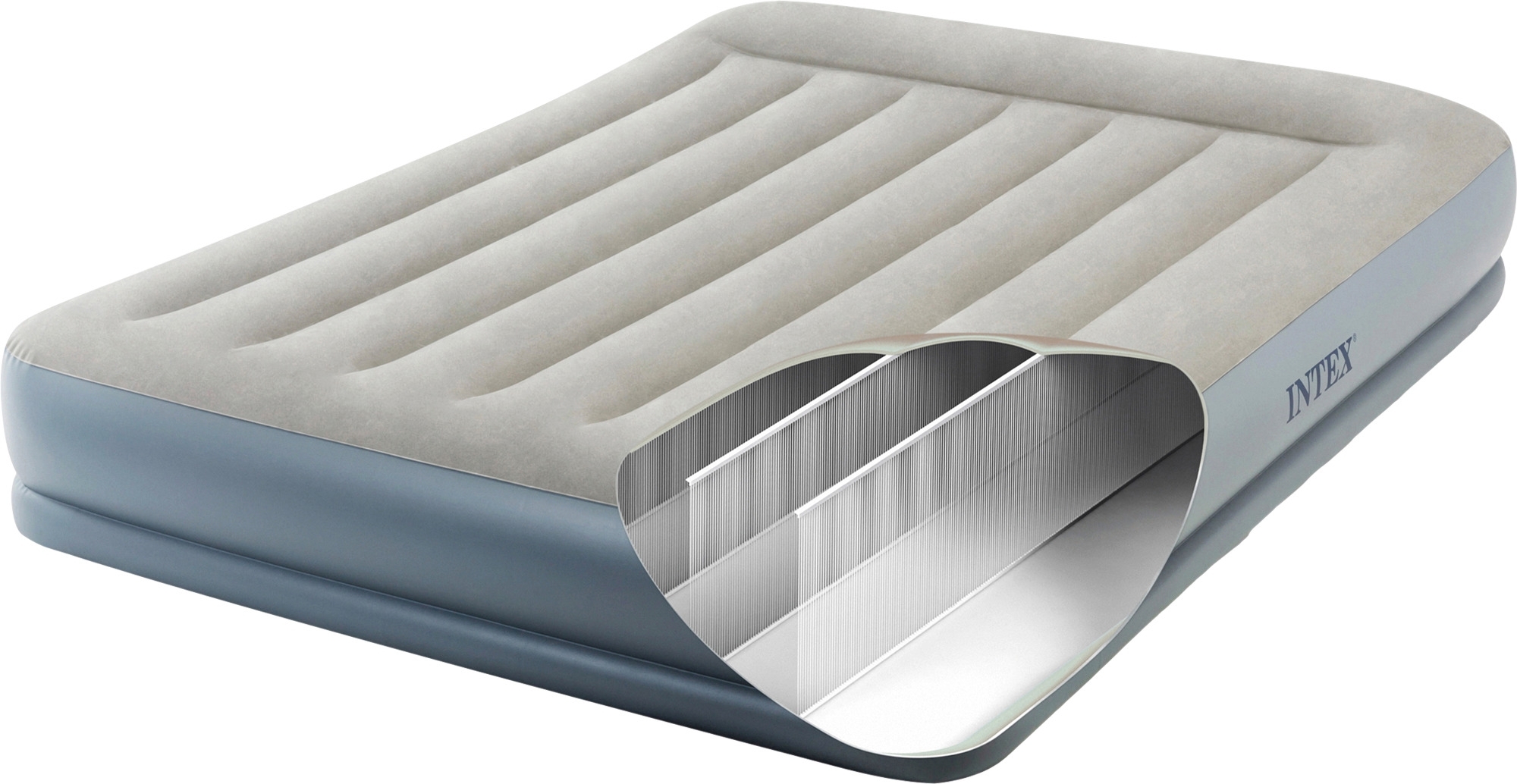 Intex Dura Beam MidRise Queen Luftbett mit 220V Pumpe 152 x 203 x 30 cm