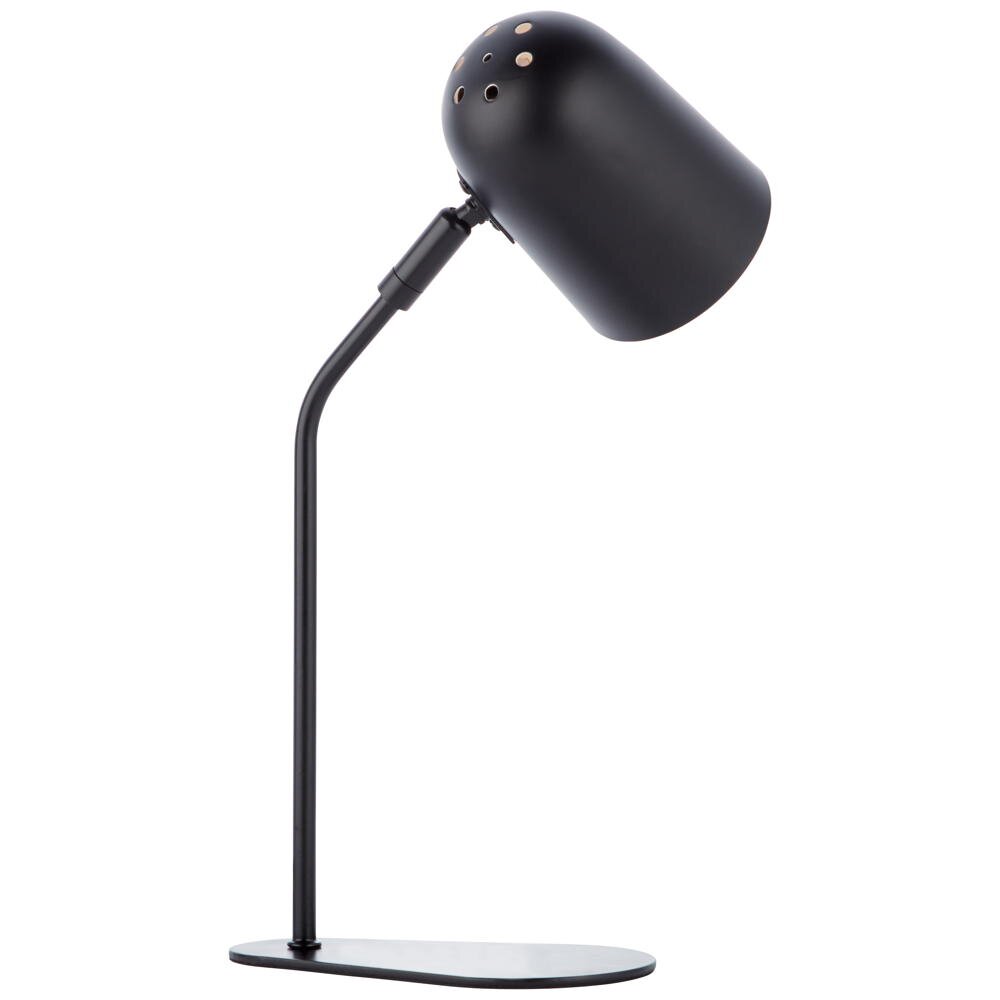 Tong tafellamp in matzwart E14
