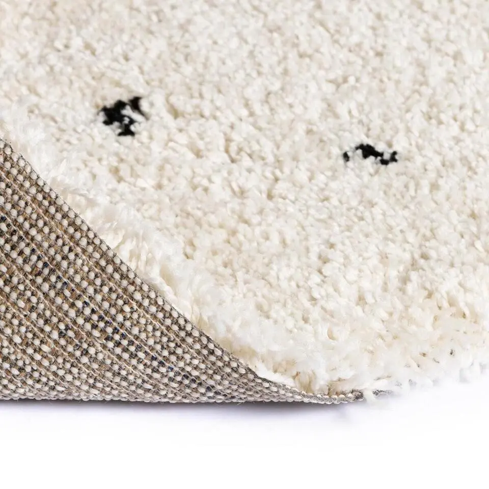 Interieur05 Kindervloerkleed Cream/Zwart 120x170cm - (S) - Dots