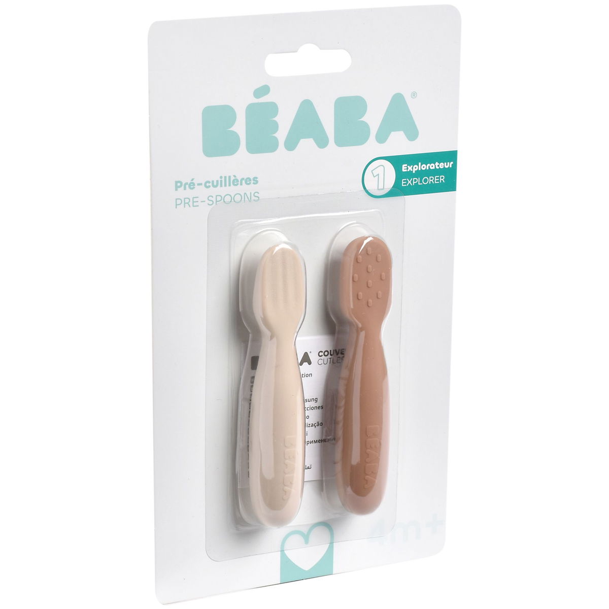 BeabaBeaba   Lernlöffelset braun/samtgrau