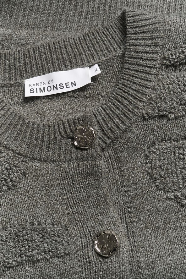 Karen by Simonsen KBRosanne Cardigan Dark gray melange