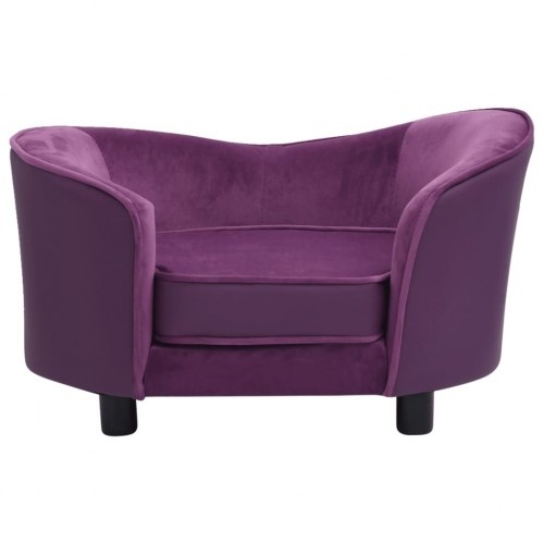 Sofá para cães Vidaxl roxo com estofamento grosso
