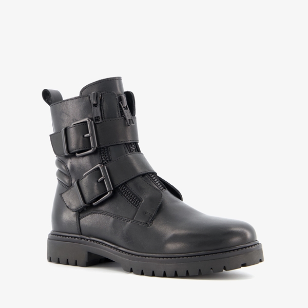 Groot leren meisjes biker boots