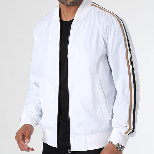 Vestes Zippées A Bandes Coltrane 50493675 Blanc