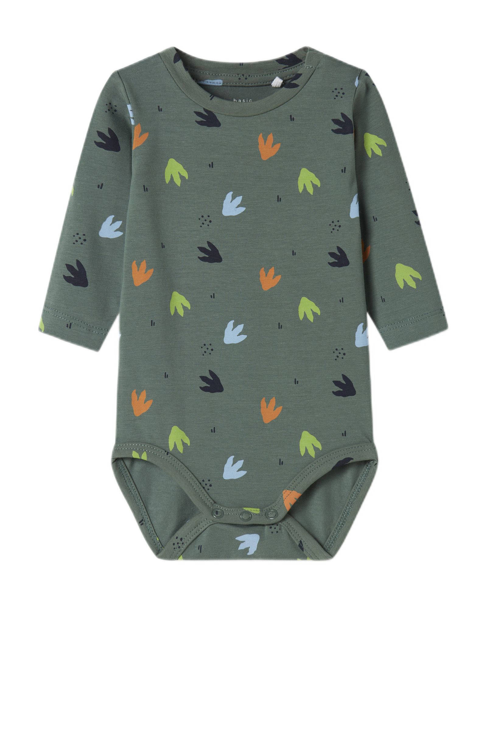 NAME IT tuinbroek + romper donkerblauw/groen