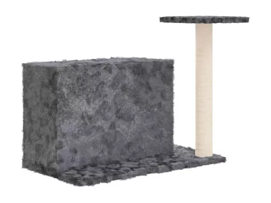 Arbre à chat avec griffoir en sisal Gris foncé 51 cm