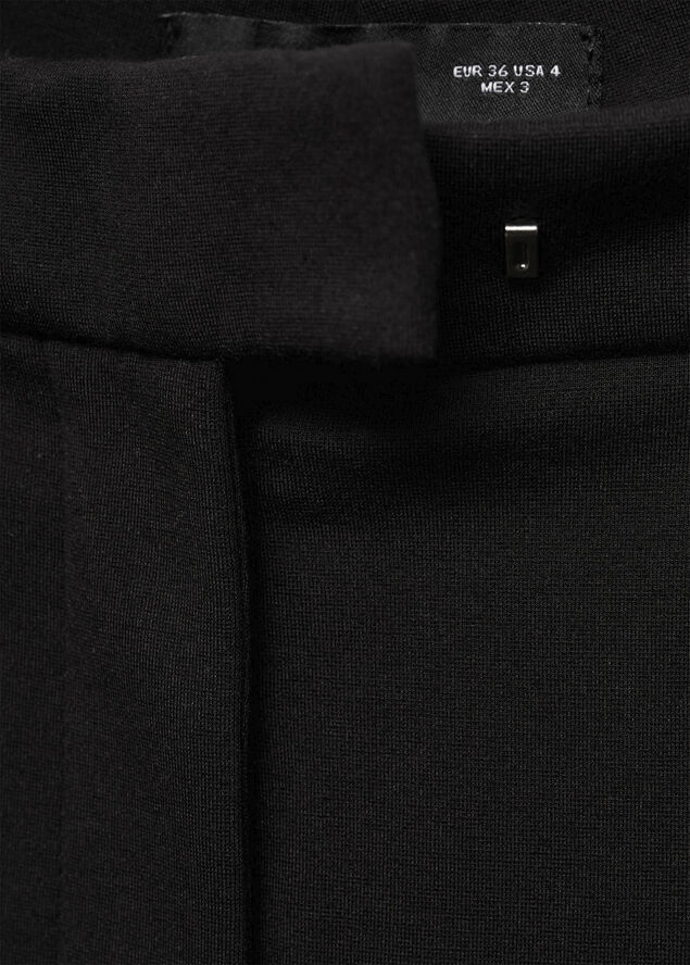 MANGO Pleated suit trousers Black