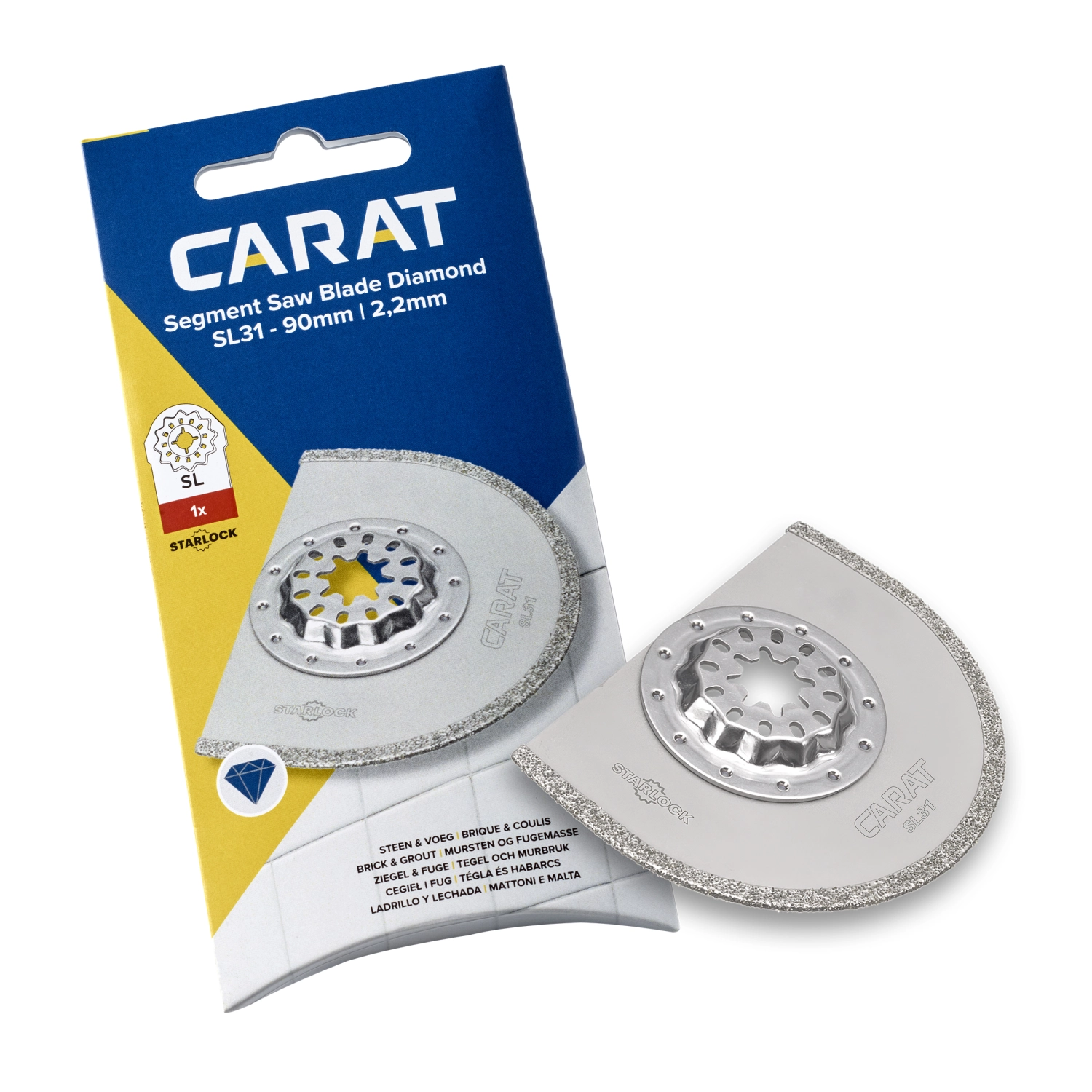 Carat EMT01SL310 Segmentzaagblad - 90 x 2,2mm