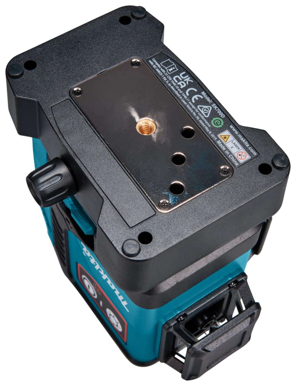 Makita SK700DX 12V Max Li-Ion accu kruislijnlaser set (1x2.0Ah) in tas - zelfnivellerend - rood 3x360°- 25m