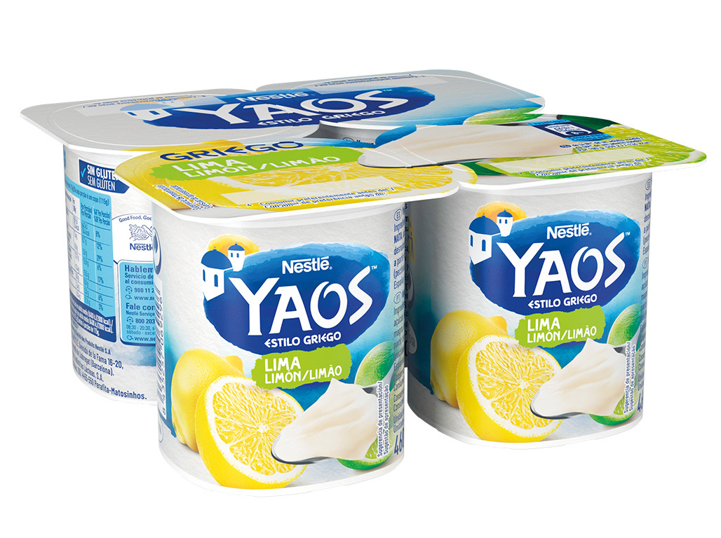 IOGURTE YAOS LIMA-LIMAO 4X115G