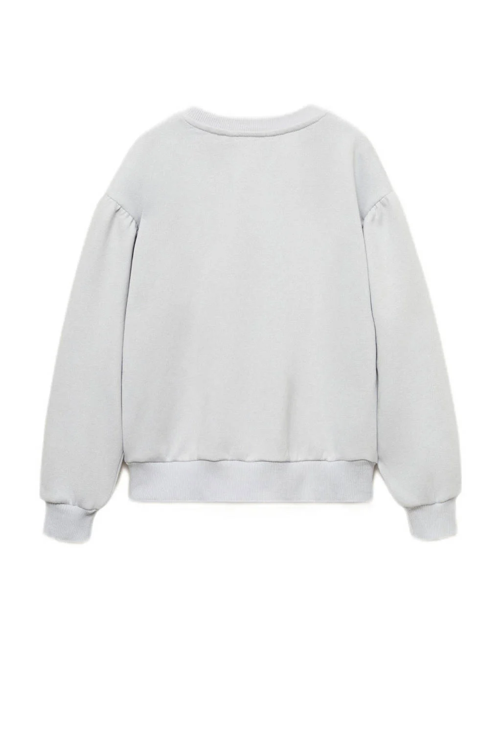 Mango Kids sweater met printopdruk pastelblauw