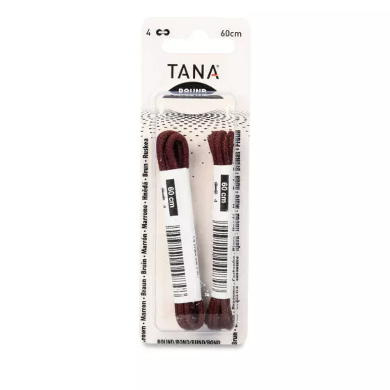 Lacets ronds 60 cm marron TANA