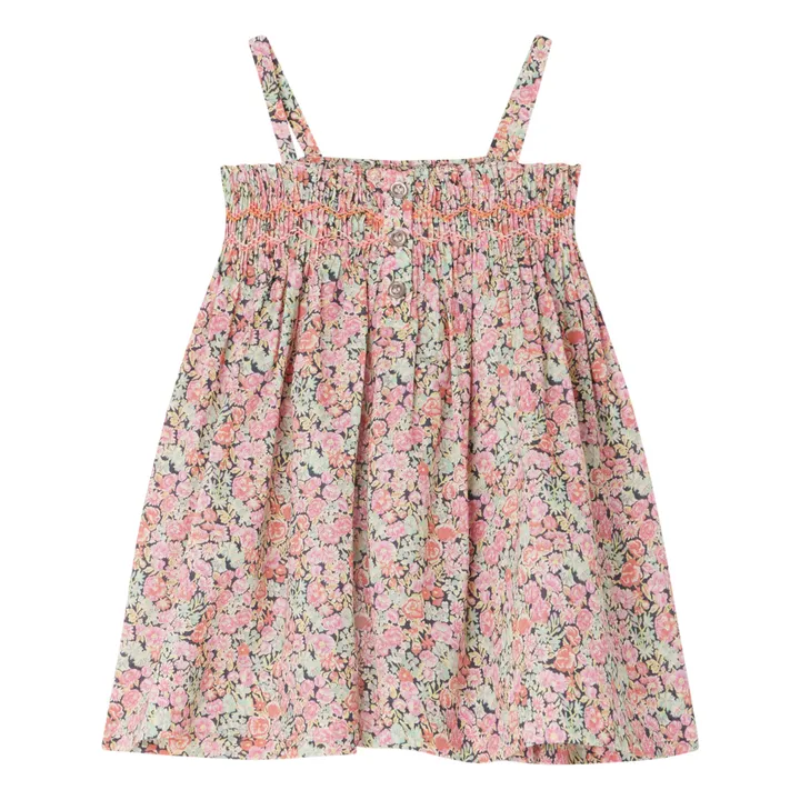 Bonpoint Robe Smockée Liberty Fabricia | Rose